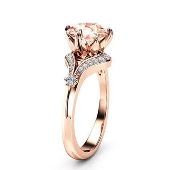 Jewelry - Champagne Rose Gold Plated Romantic 5A